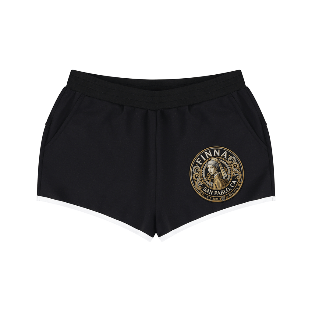 Goldpen Women's Retro Contrast Binding Shorts
