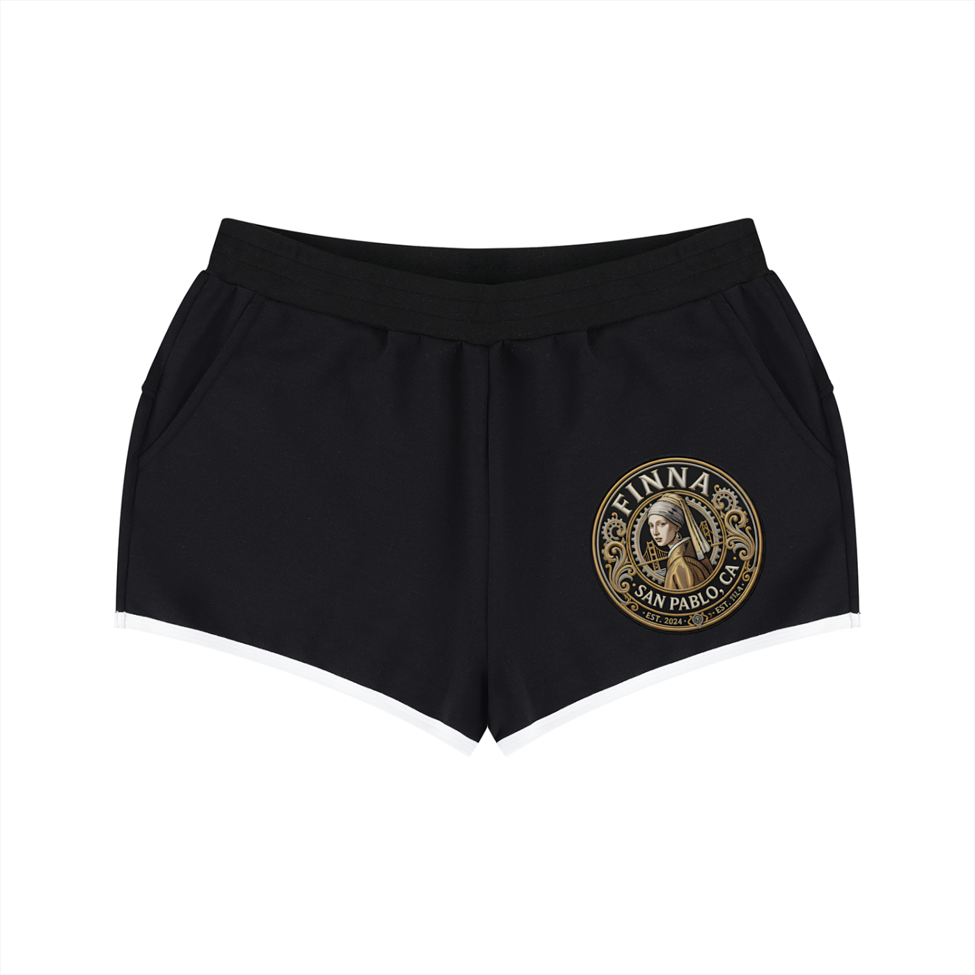 Goldpen: Women's Retro Contrast Binding Shorts
