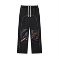 Goldpen Contrast-Stitched Fleece Sweatpants