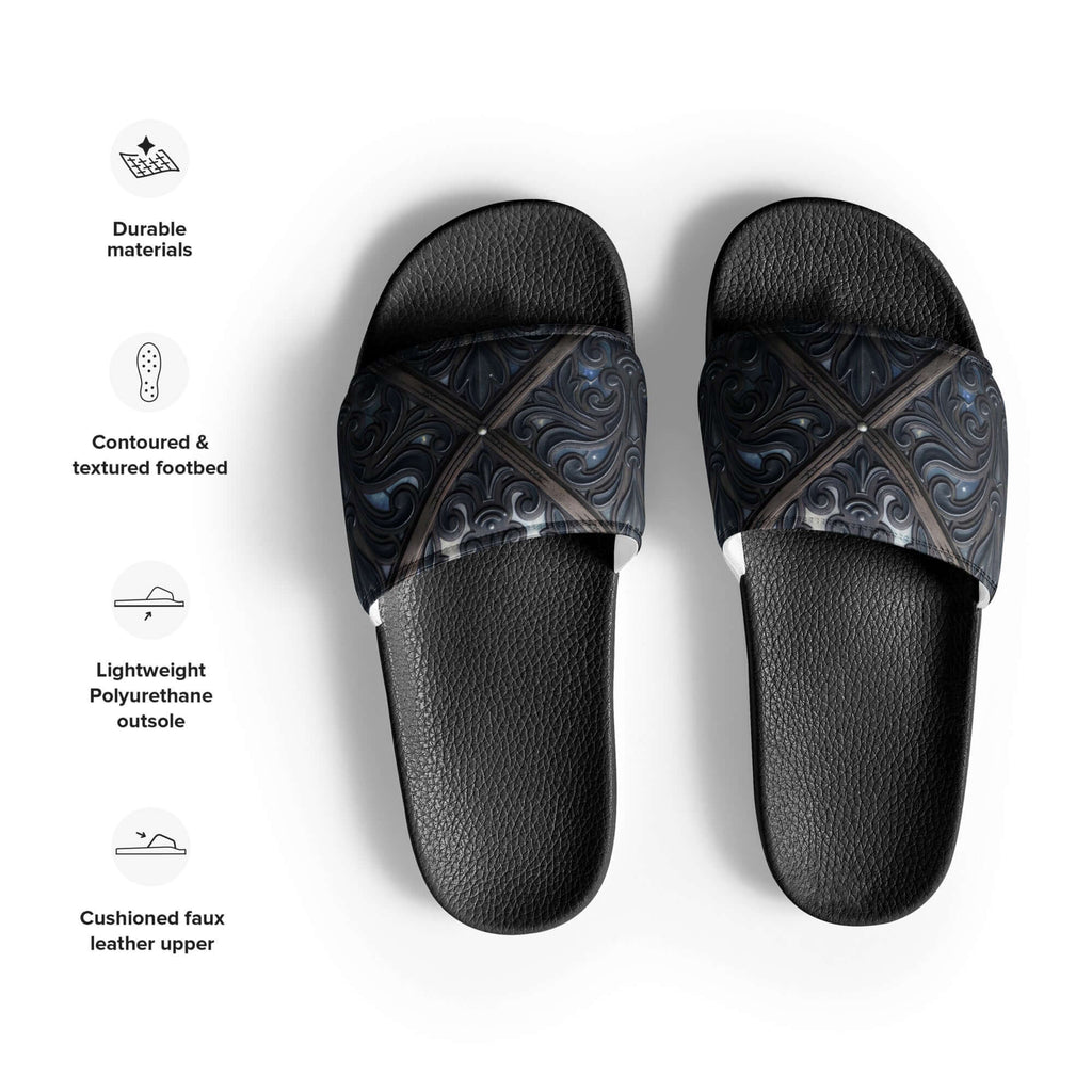 Art Deco Filigreee Men’s slides