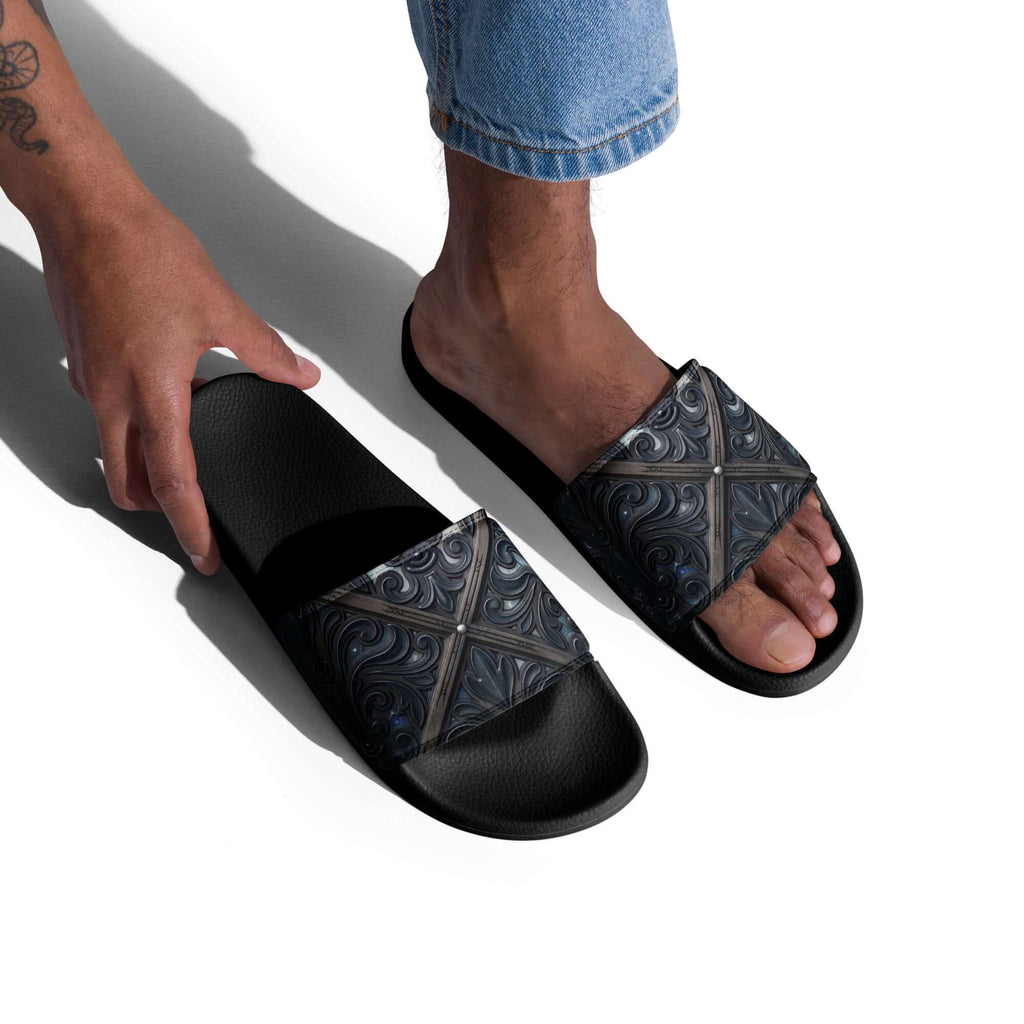 Art Deco Filigreee Men’s slides