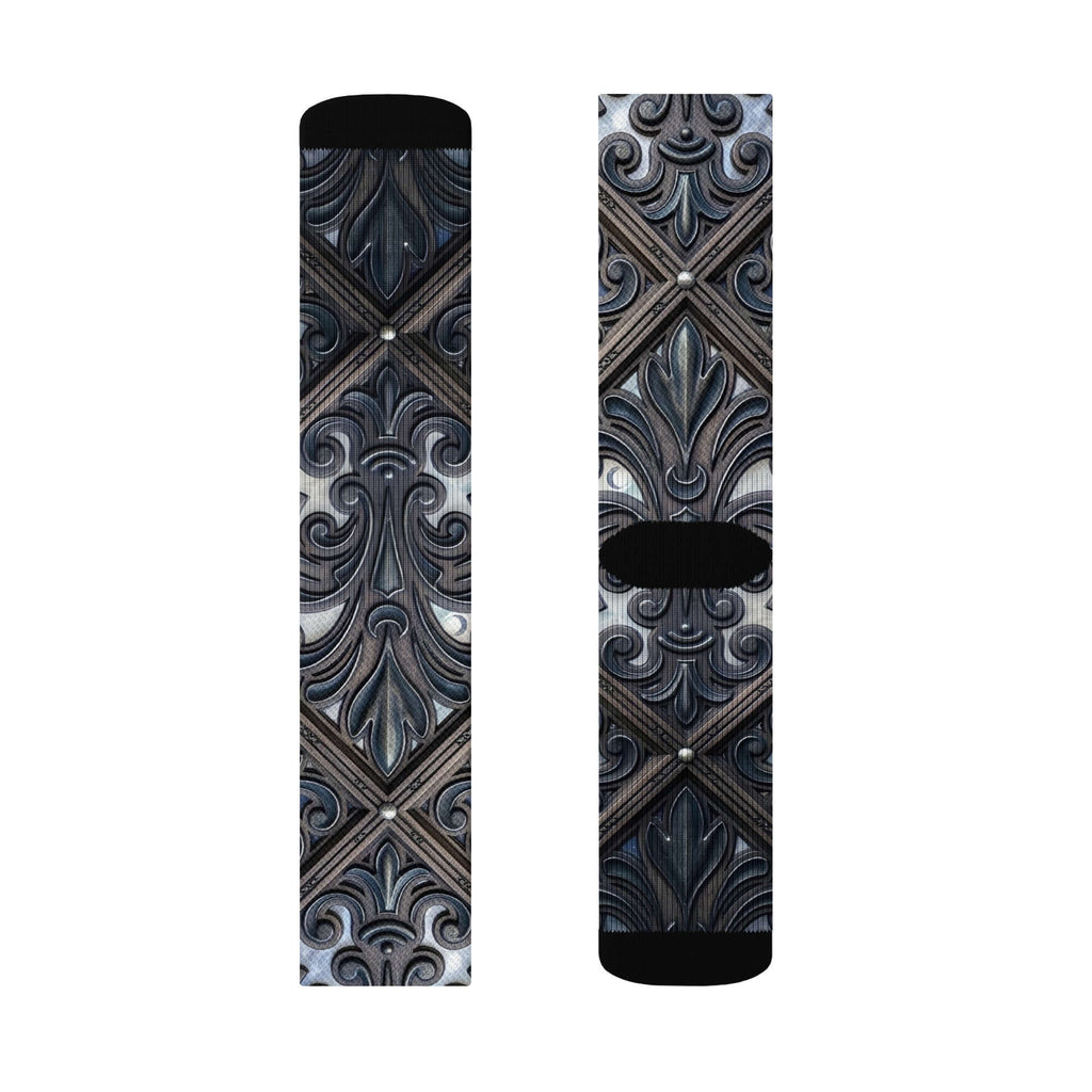 Art Deco Filigreee Crew socks for men