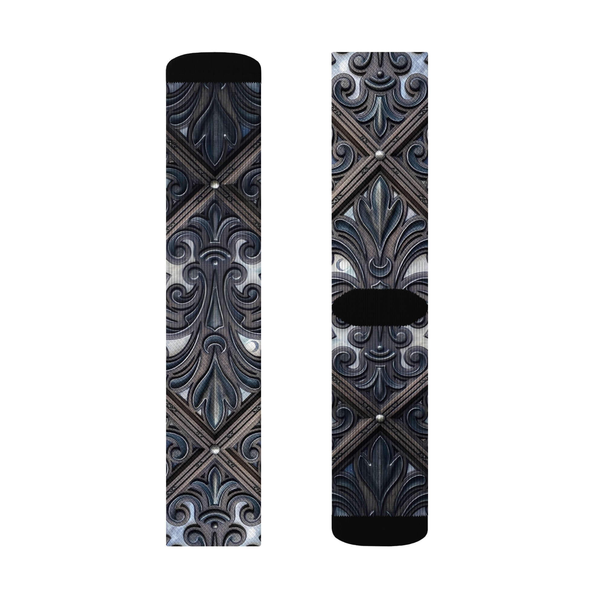 Art Deco Filigreee Crew socks for men