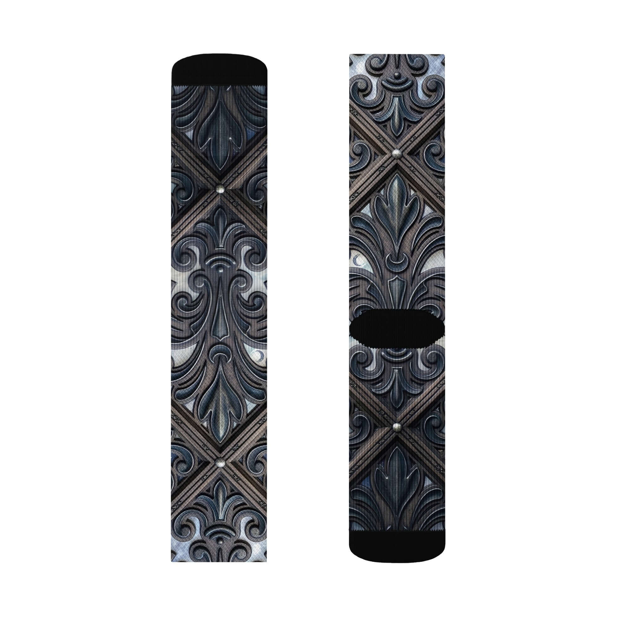 Art Deco Filigreee Crew socks for men