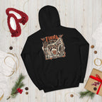 Lynxdonk Unisex Hoodie Cozy and Stylish Essential featuring a unique design in black with a stylish graphic on the back.